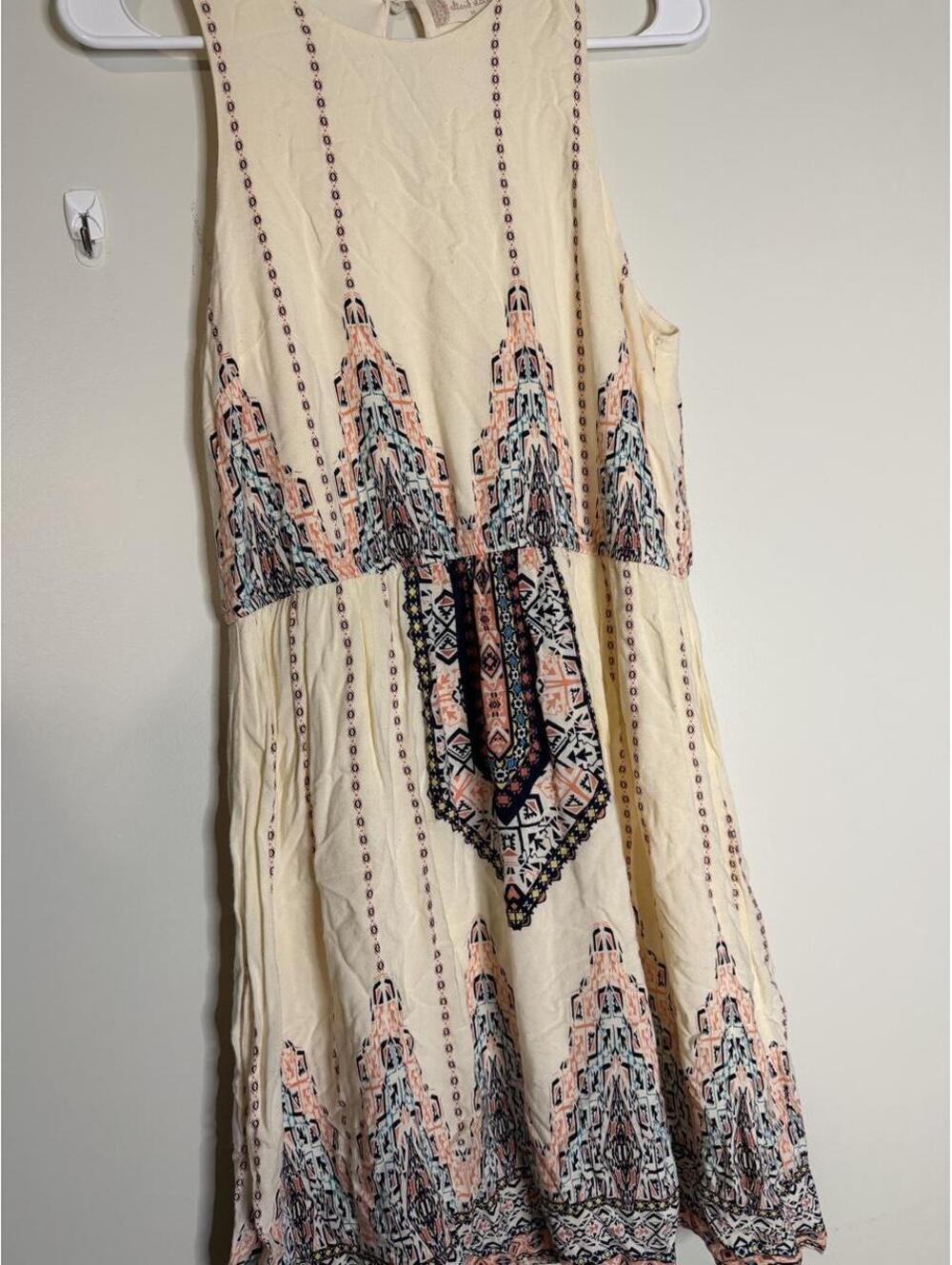 Altar'd State Women's Cream and Multi Dress